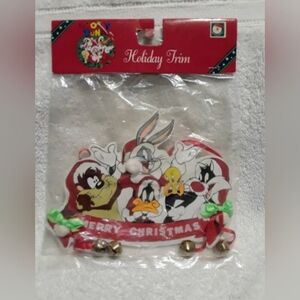 Vintage Looney tunes handcrafted Merry Christmas holiday trim